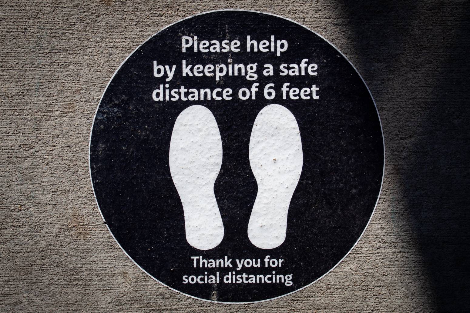 thank you for social distancing, sign