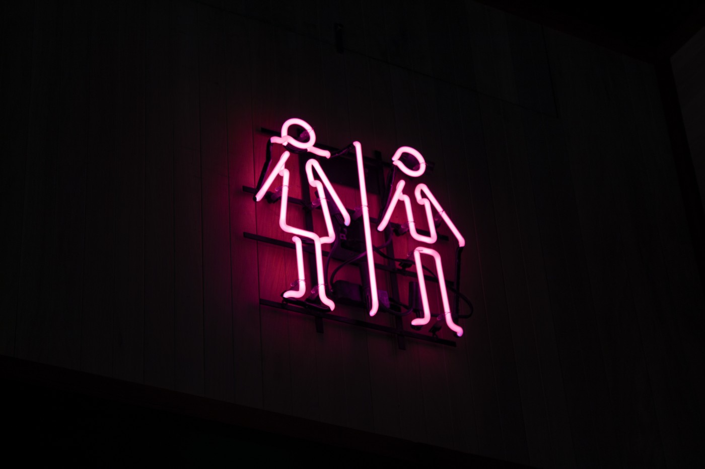 restroom neon light