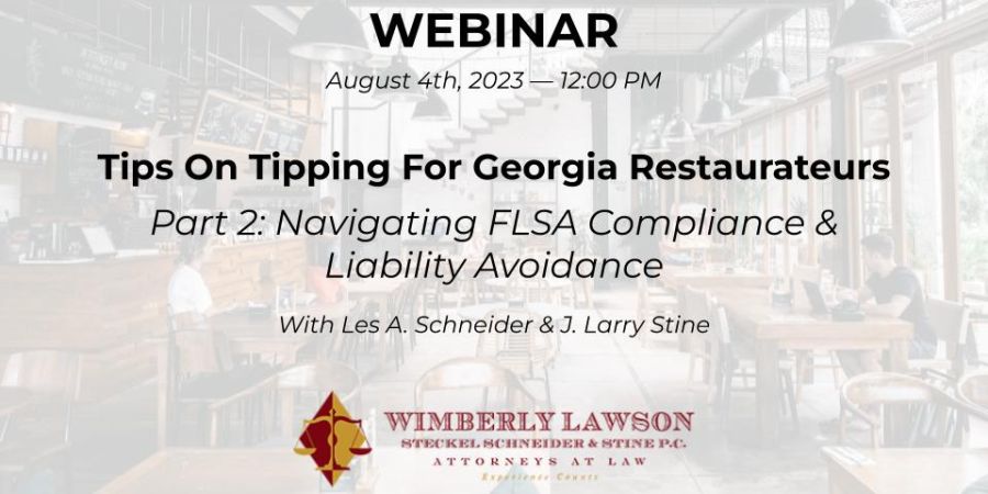 FLSA compliance for restaurants