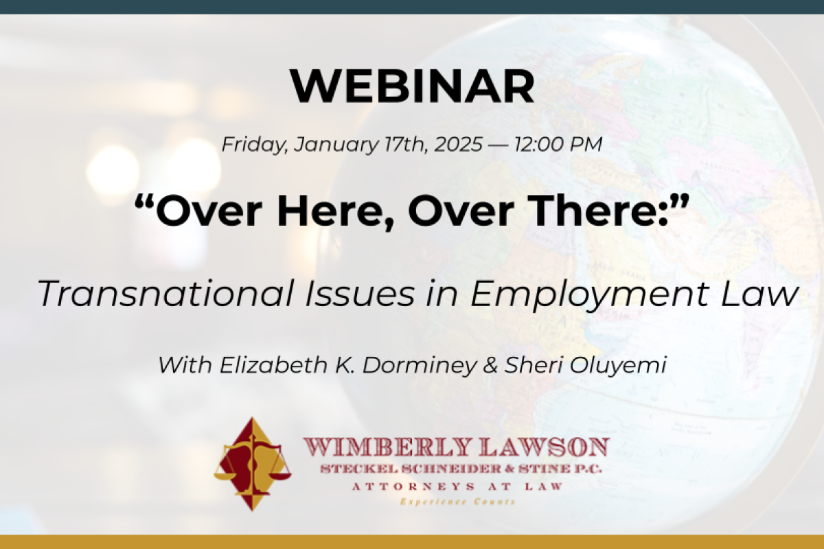 International Employment Matters webinar graphic promo