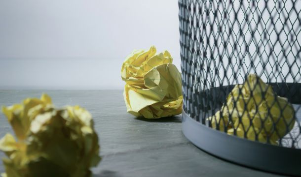 discarded papers