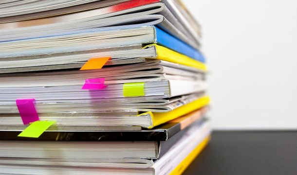 stack of reports