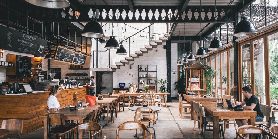 restaurant, indoors