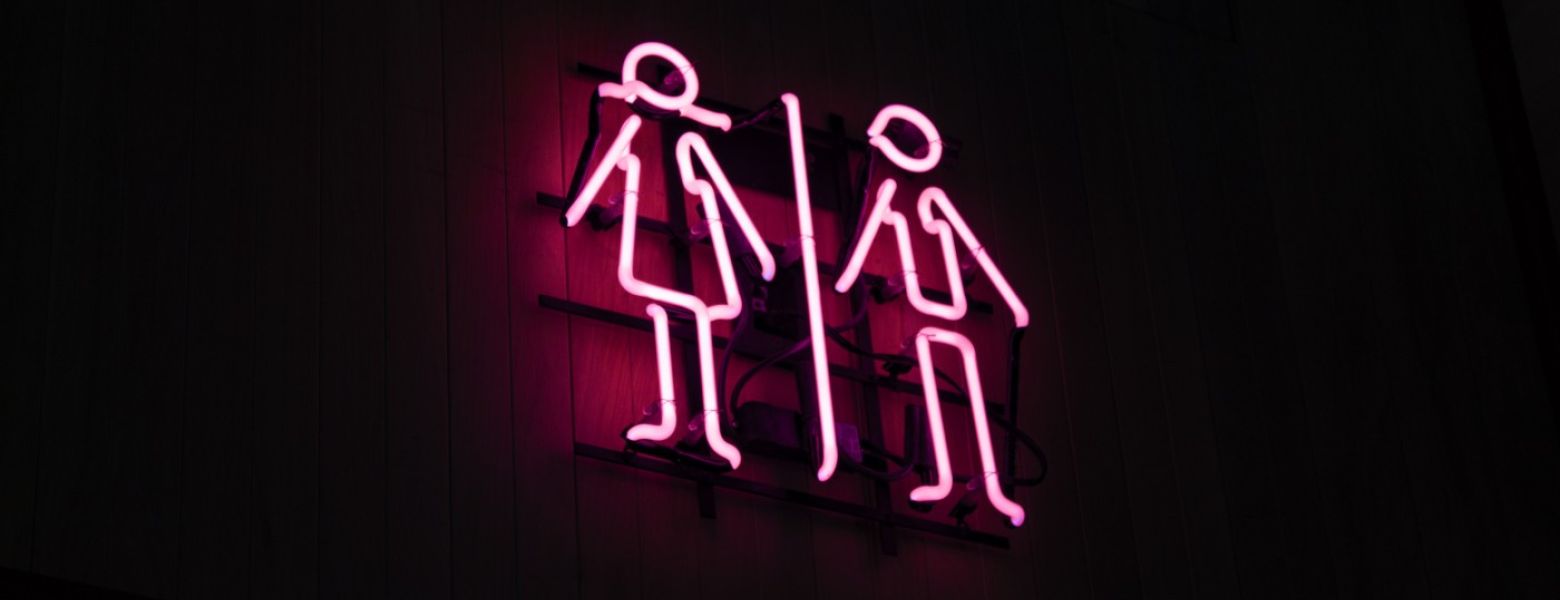 restroom neon light
