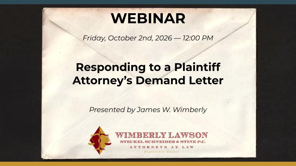promo graphic, Responding to a Plaintiff Attorney’s Demand Letter