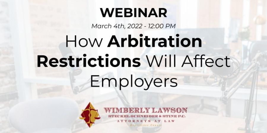 Webinar Promo Graphic: Congress Expands Harassment Victim’s Lawsuit Rights