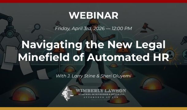 promo graphic, Navigating the New Legal Minefield of Automated HR