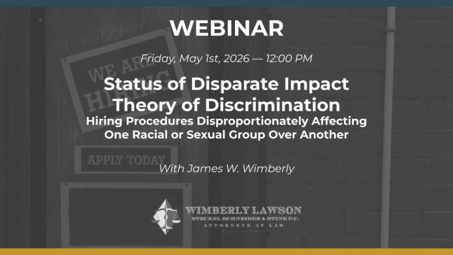 Status of Disparate Impact Theory of Discrimination – Hiring Procedures Disproportionately Affecting One Racial or Sexual Group Over Another