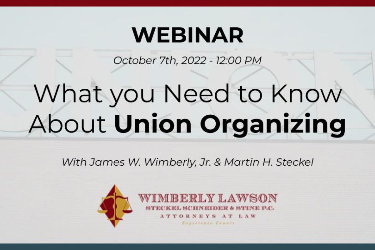 union organizing promo webinar