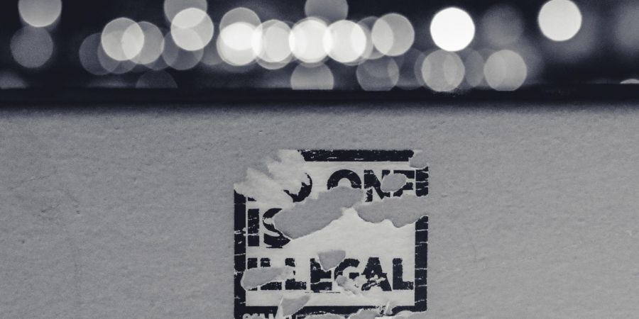 illegal sign, outdoors