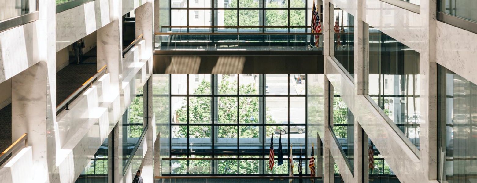 Federal business building, indoors