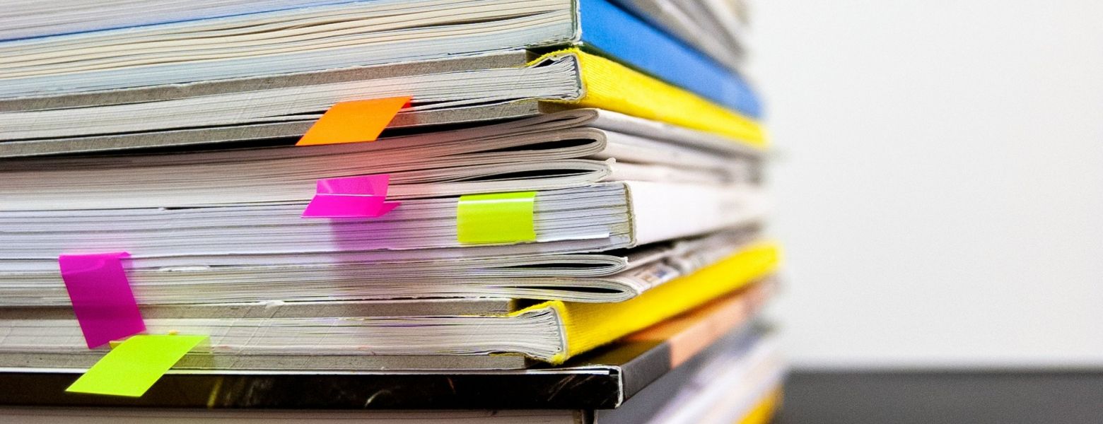 stack of reports
