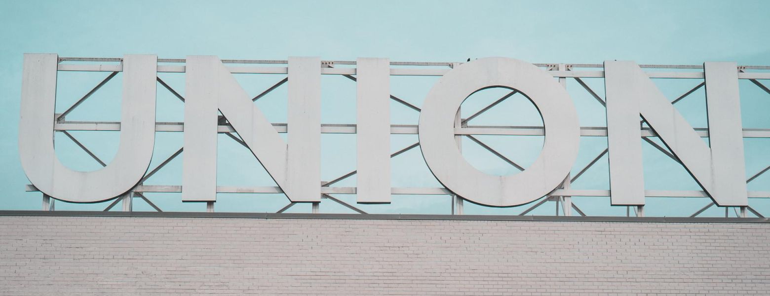 union sign, outside