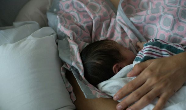 infant, child, mother