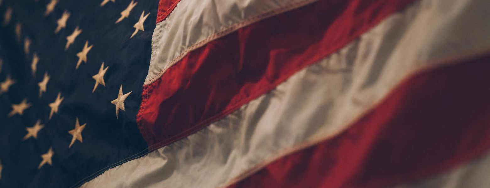 close up of a flag