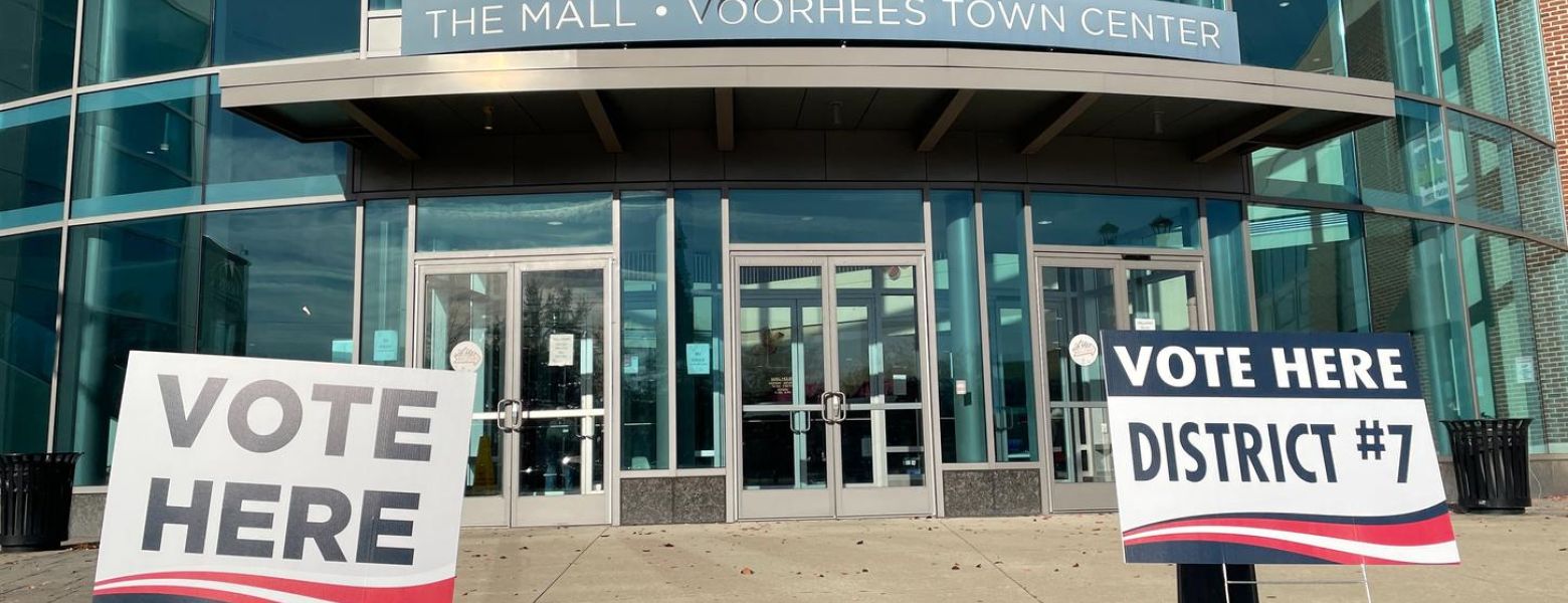 midterm voting entrance, outdoors