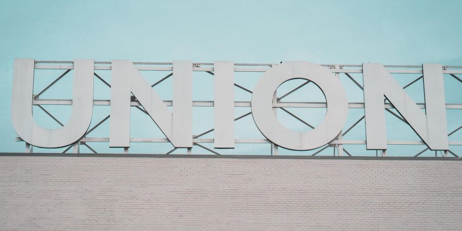 union sign, outside