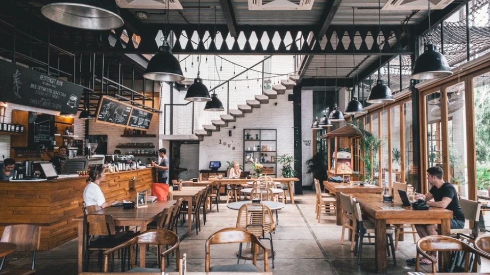restaurant, indoors