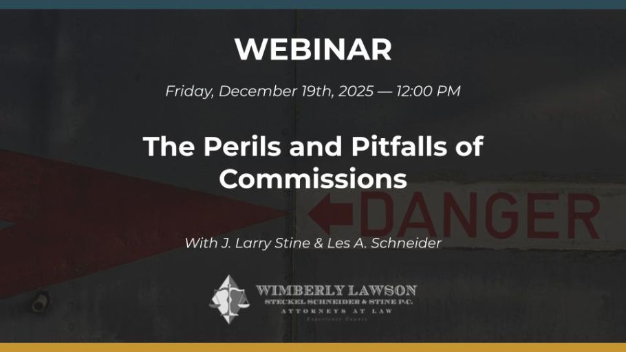 The Perils and Pitfalls of Commissions