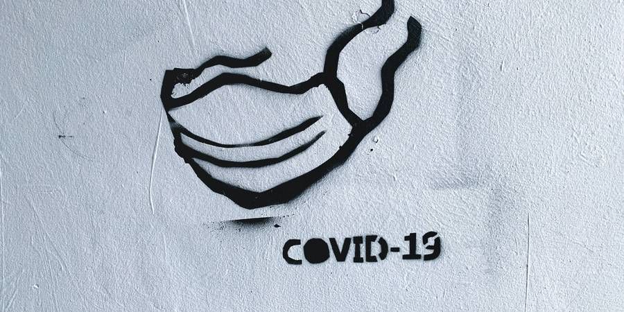 covid, sign, mask
