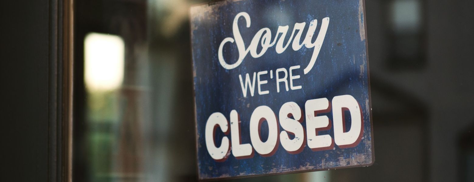 sorry we're closed