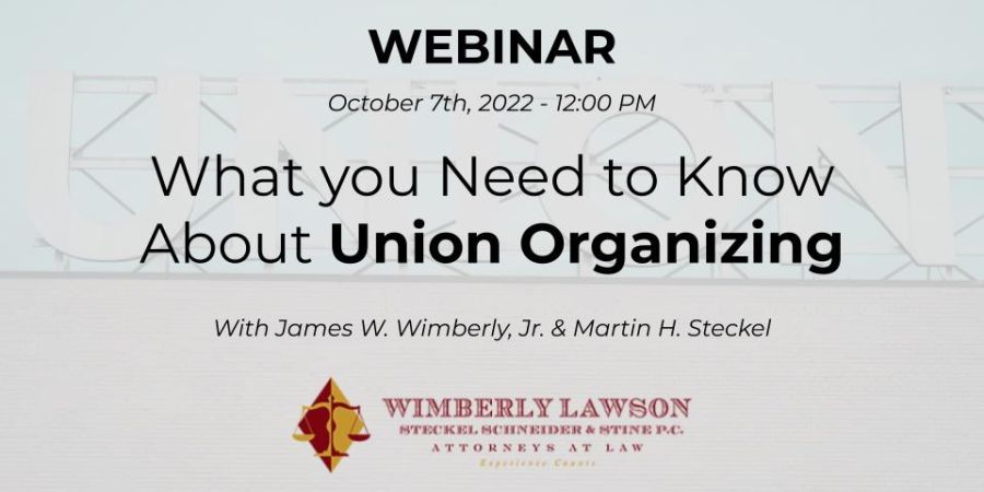 union organizing promo webinar