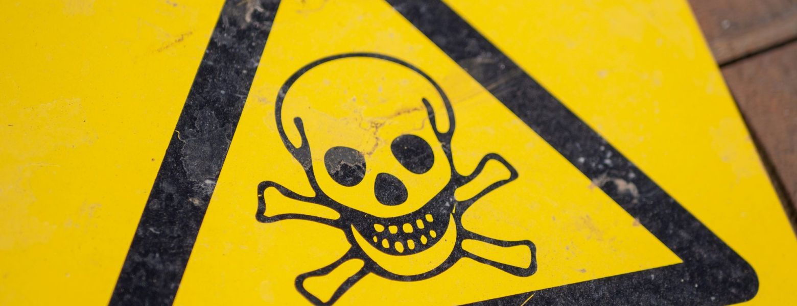 danger sign, skull