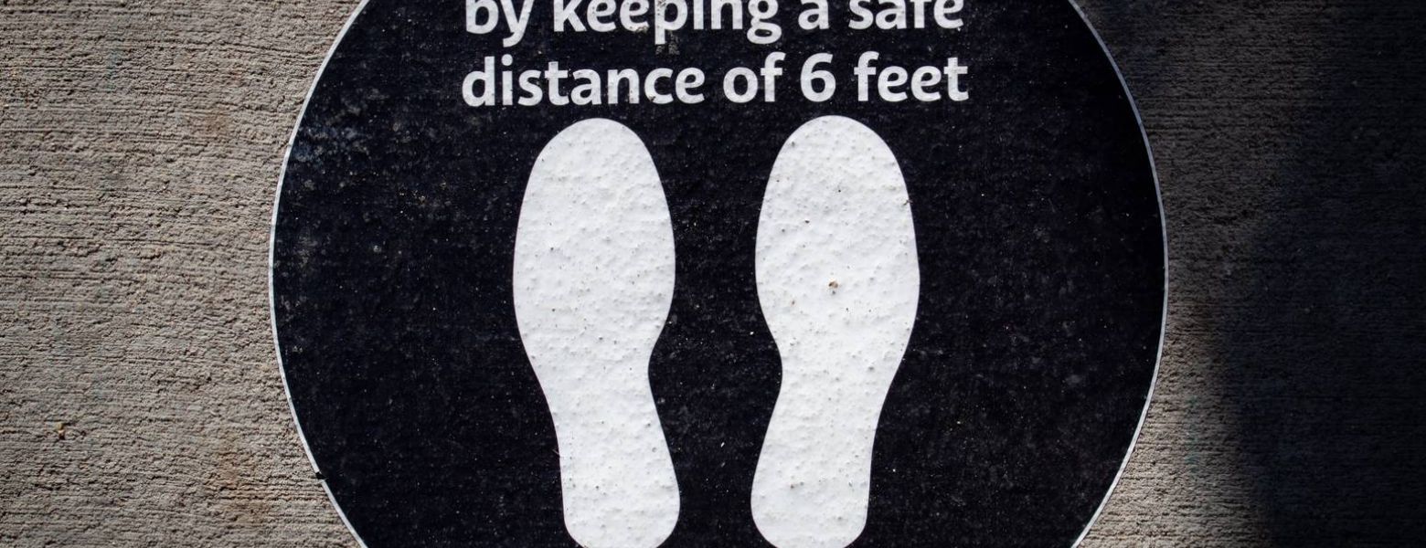 thank you for social distancing, sign