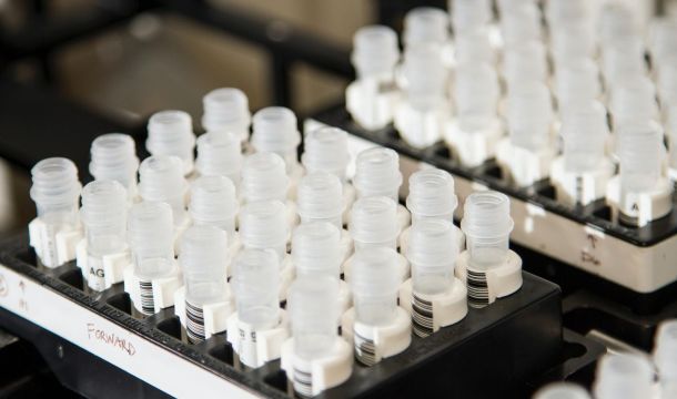 drug test vials, indoors