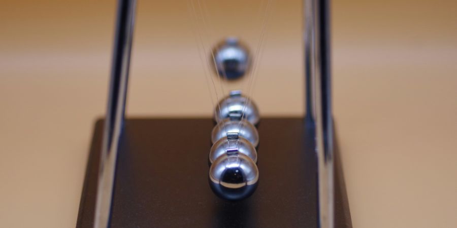 metal ball desk prop