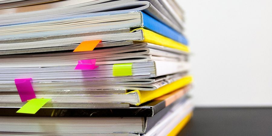 stack of reports