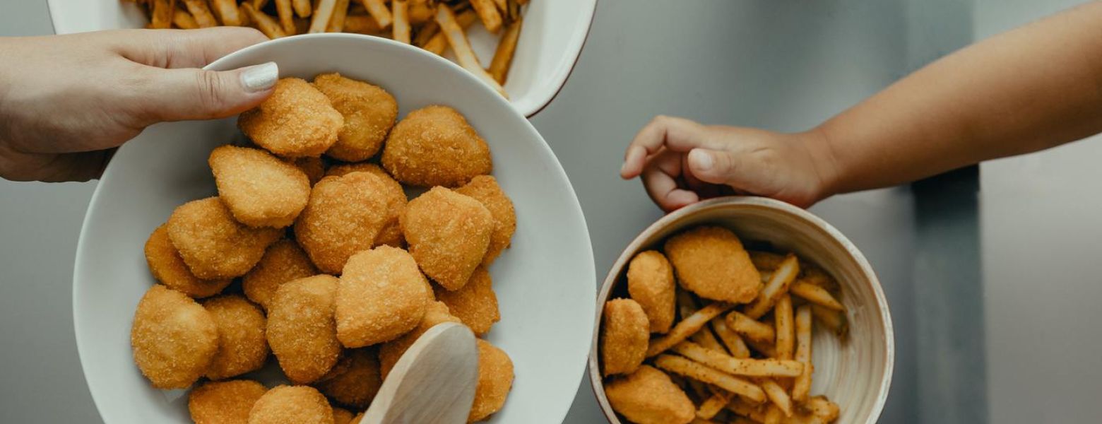 tyson food being served indoors