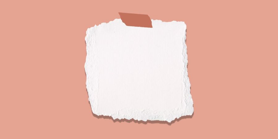memo note, blank