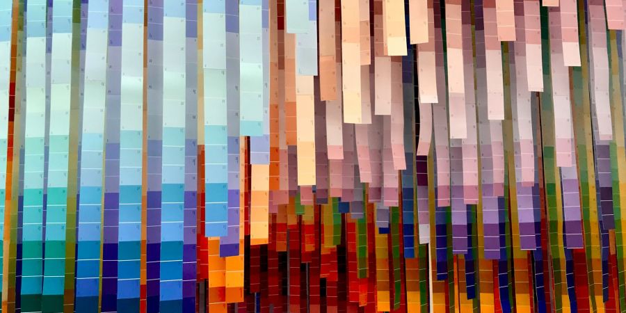 colored paint patterns