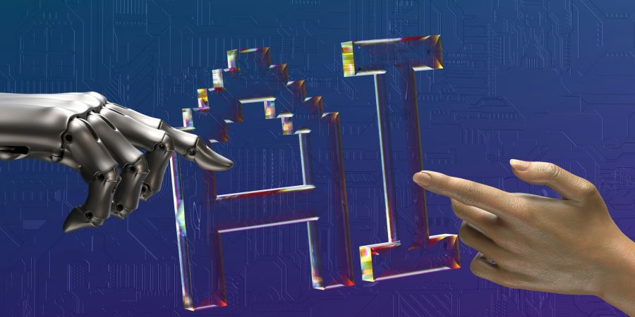 ai, human reach out