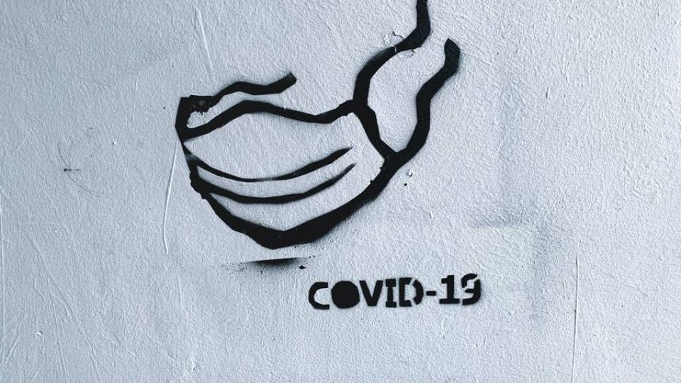 covid, sign, mask