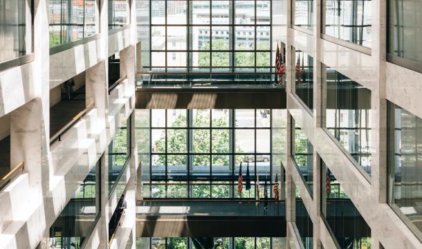 Federal business building, indoors