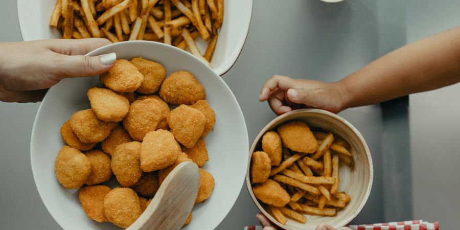 tyson food being served indoors