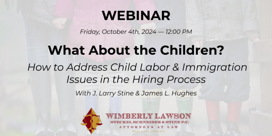 What About the Children? webinar promo graphic