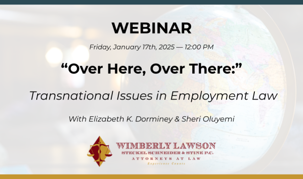 International Employment Matters webinar graphic promo