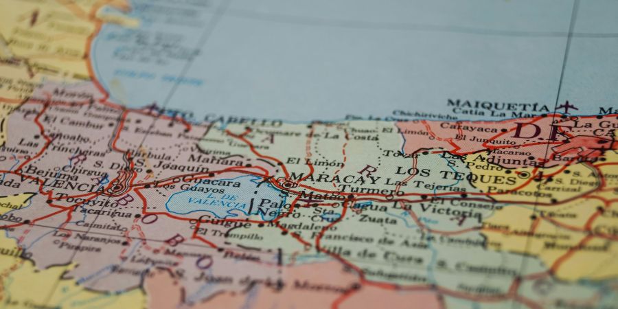 map of venezuela