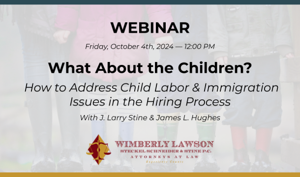 What About the Children? webinar promo graphic