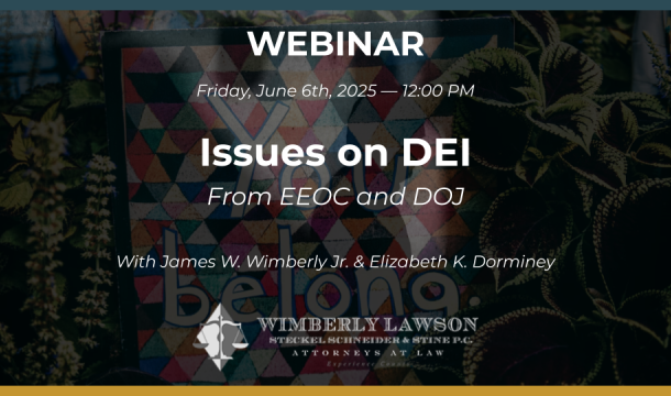 issues on dei promo webinar graphic