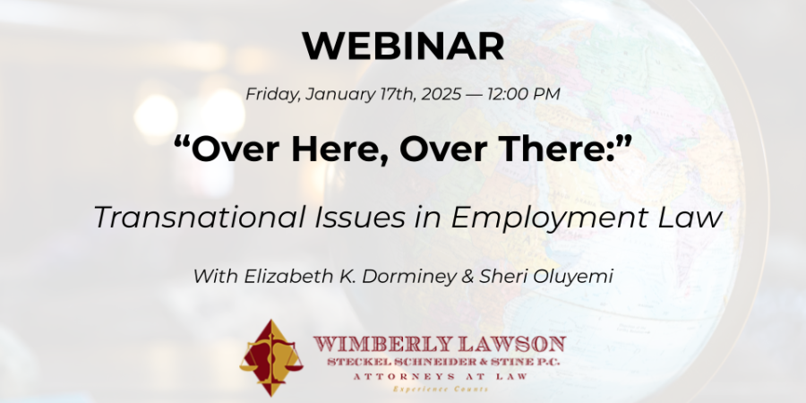 International Employment Matters webinar graphic promo