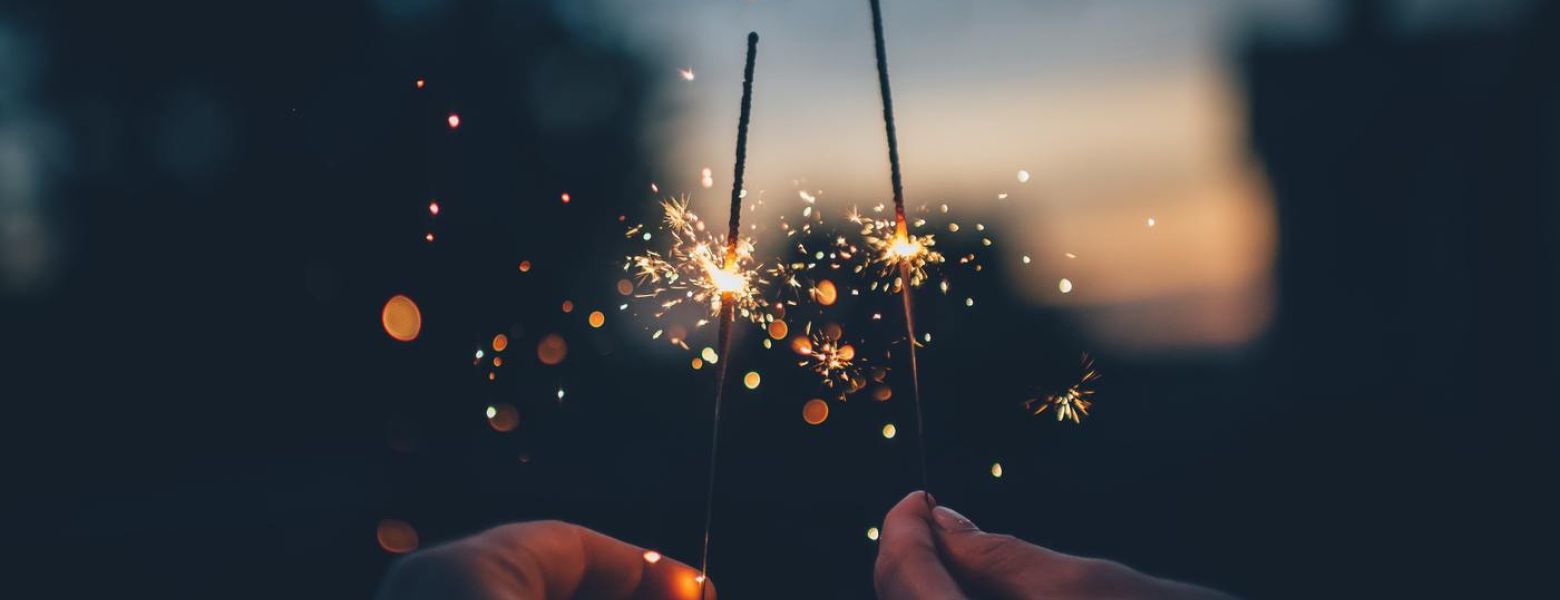 sparklers, outdoors