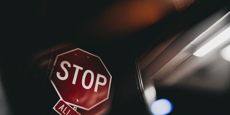 stop sign, creative framing