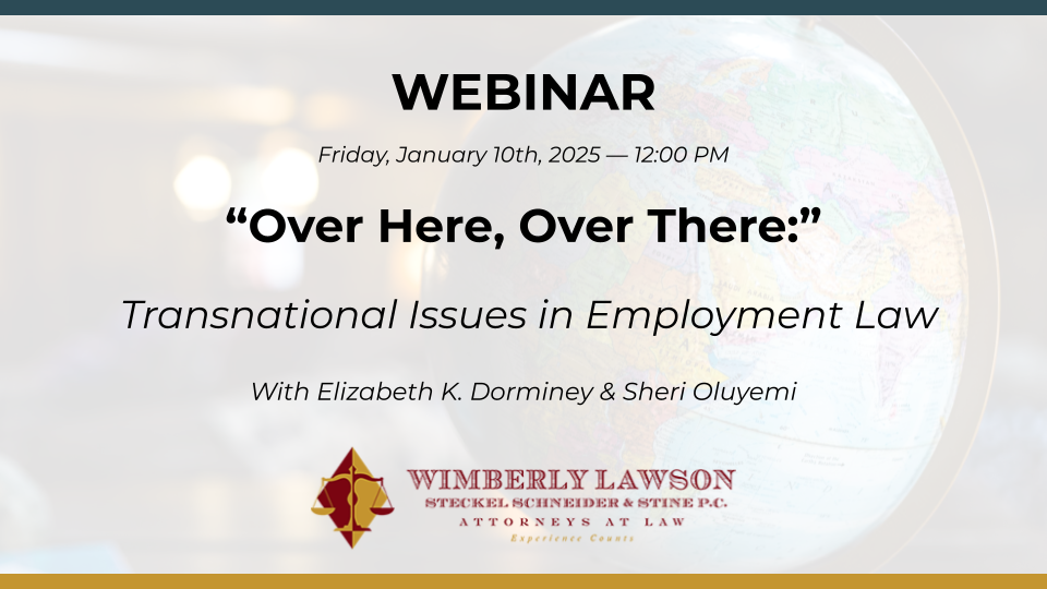 International Employment Matters webinar graphic promo