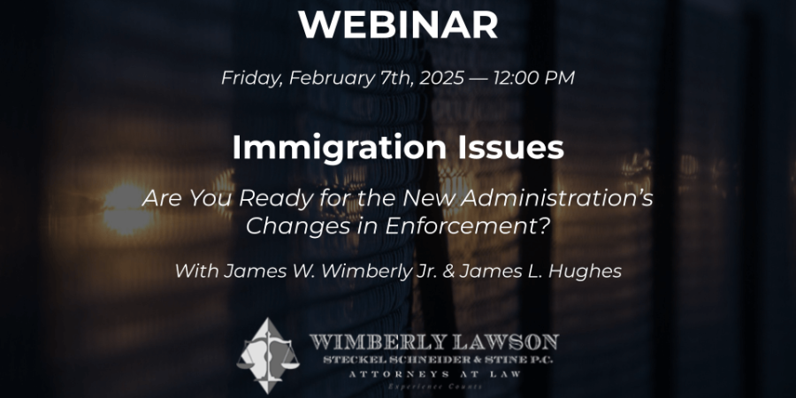 Immigration Issues webinar promo