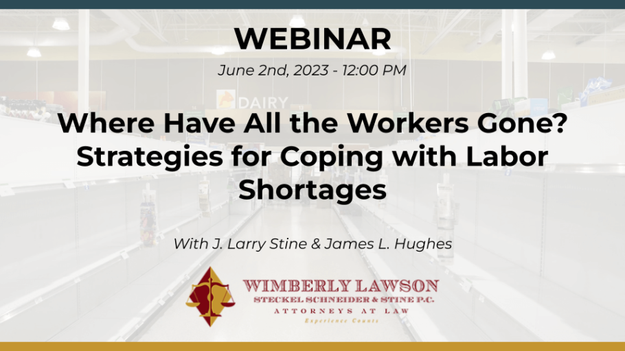 Where Have All the Workers Gone? Strategies for Coping with Labor Shortages
