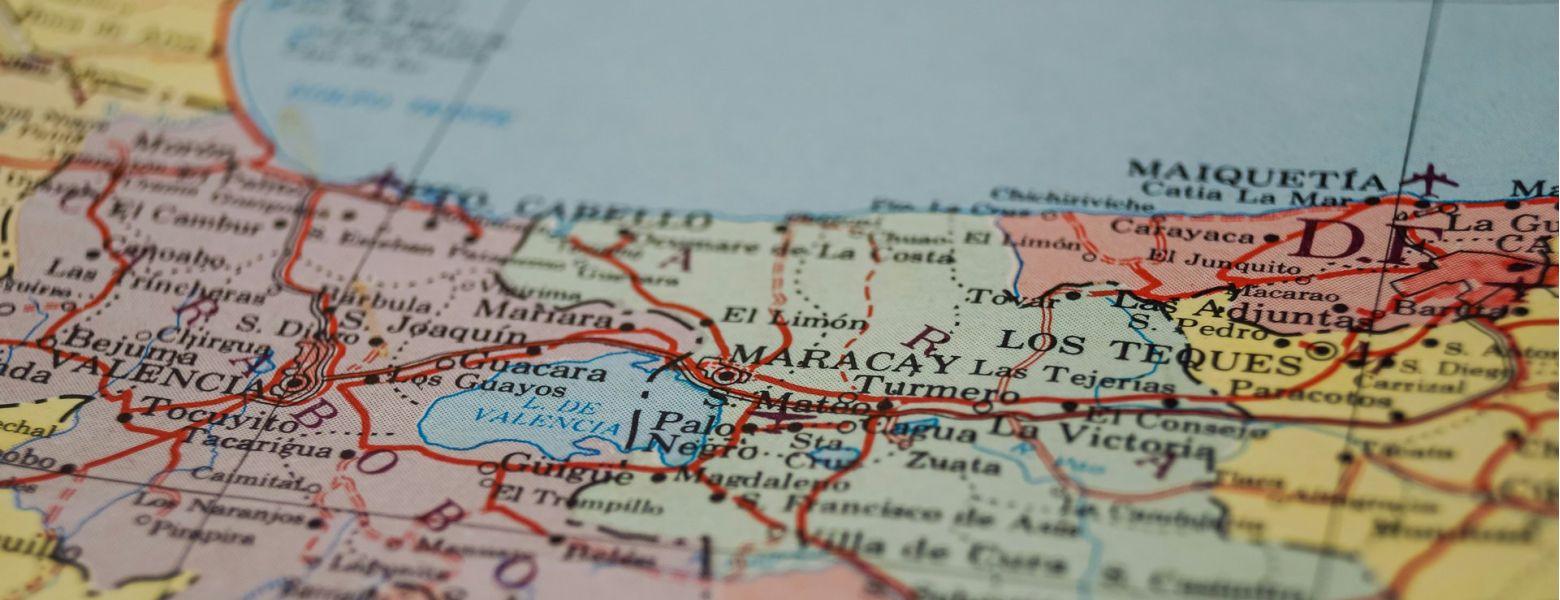 map of venezuela